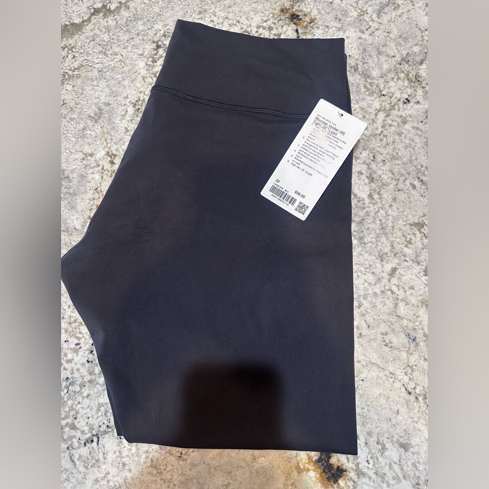 lululemon athletica Wunder Under HR Tight 28” Luon Black Size 20 NWT - Picture 6 of 7